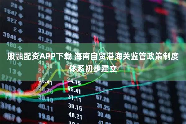 股融配资APP下载 海南自贸港海关监管政策制度体系初步建立