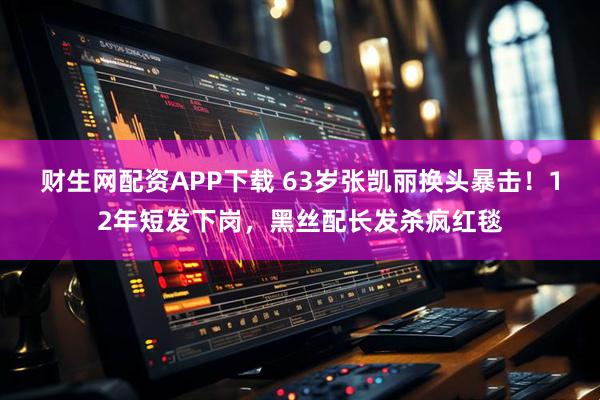 财生网配资APP下载 63岁张凯丽换头暴击！12年短发下岗，黑丝配长发杀疯红毯